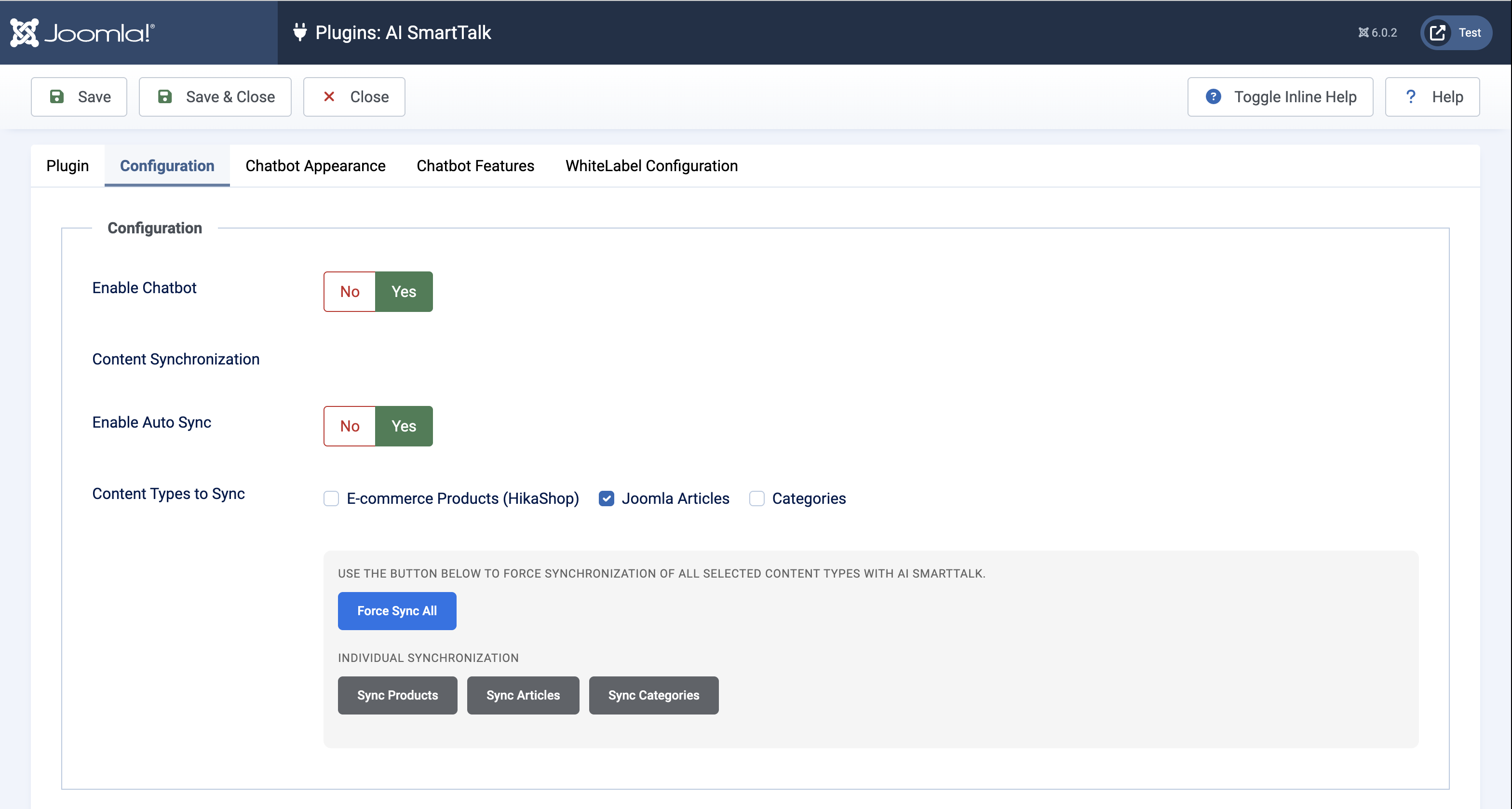 Content Type Selection