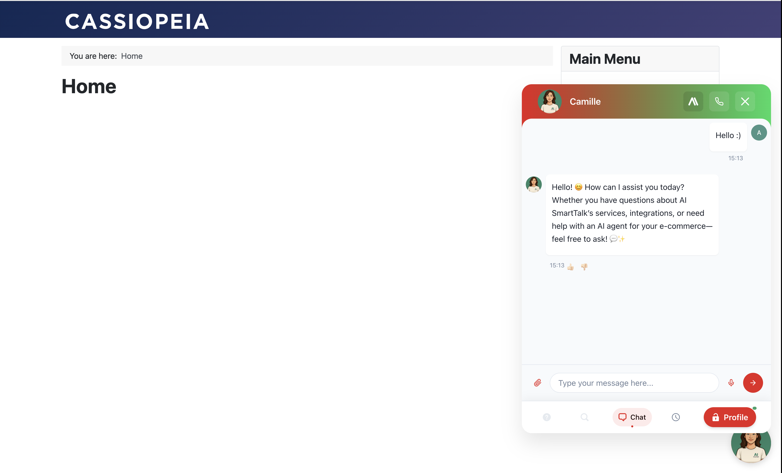Chatbot e-commerce HikaShop