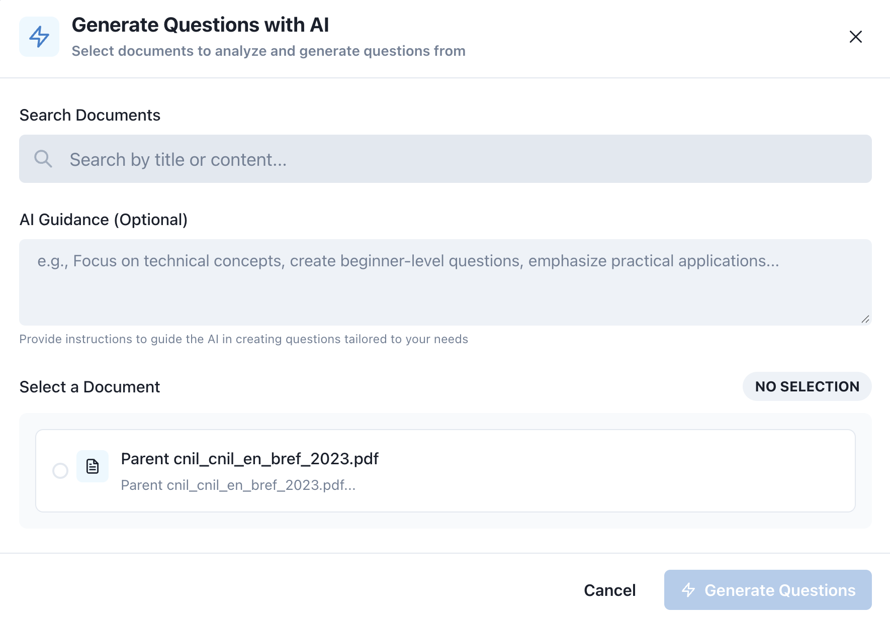 AI SmartForm Generálás