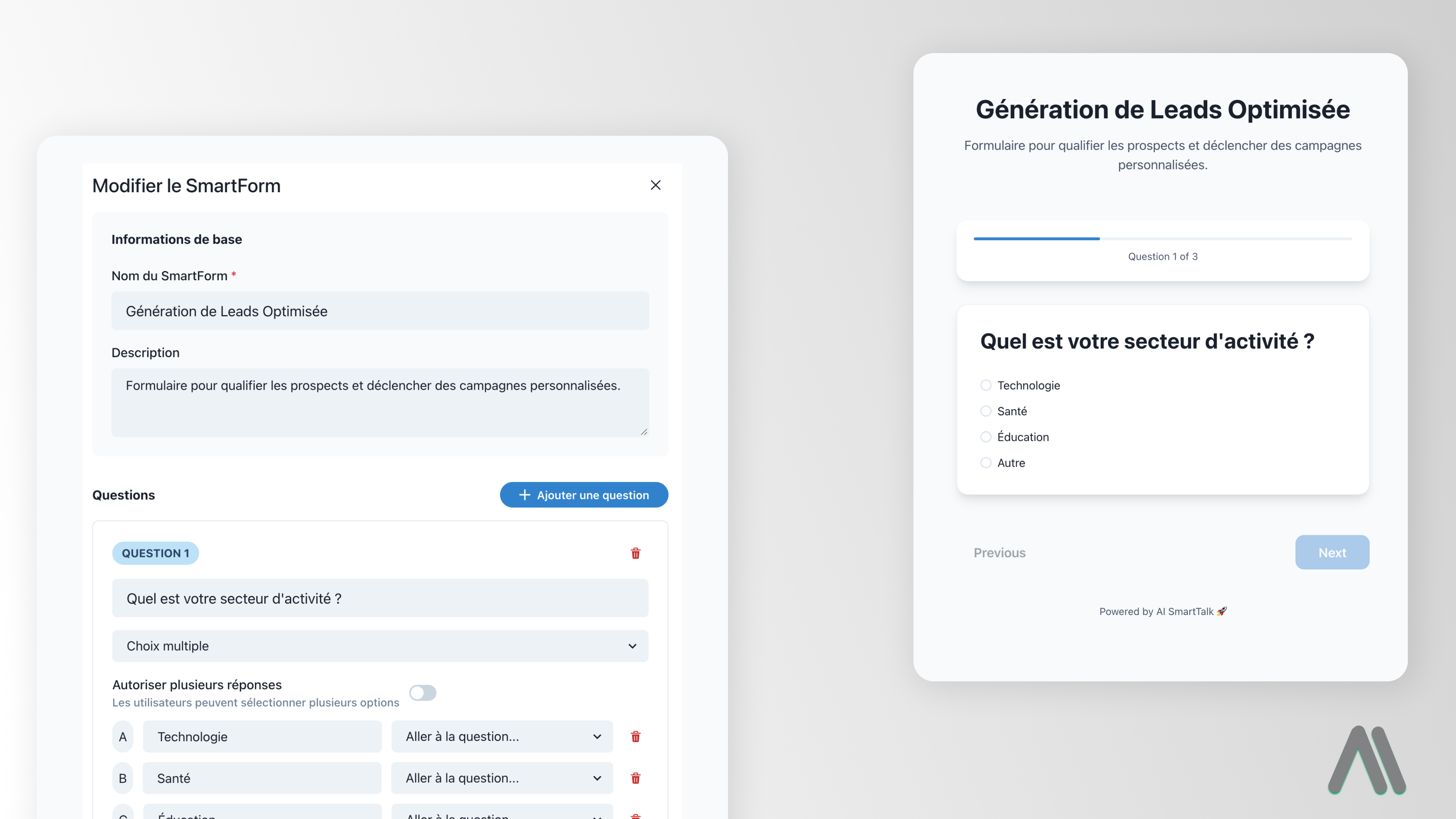 SmartForm: AI jaudīga veidlapu ģenerēšana un datu vākšana