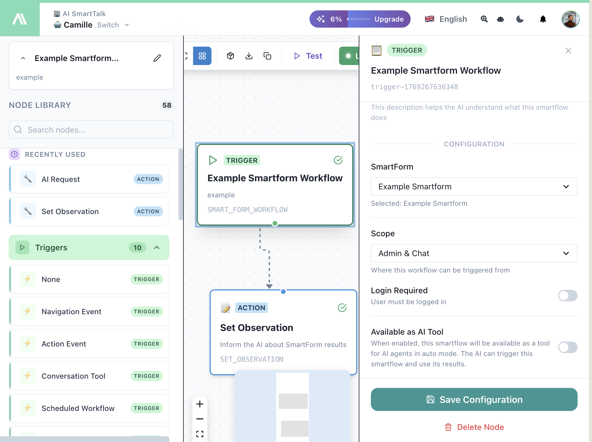 SmartForm İş Akışı Tetikleyici