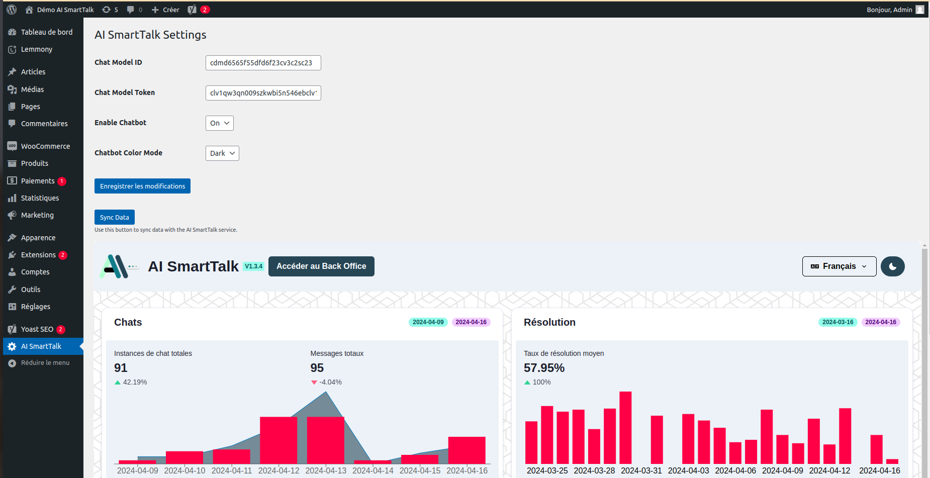 Module AI SmartTalk WordPress